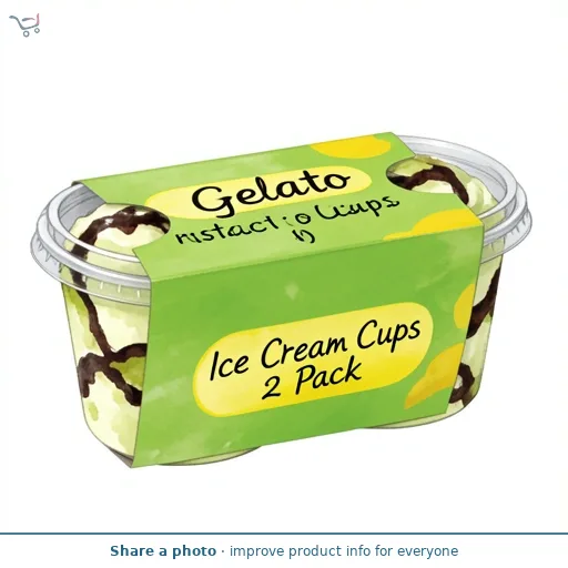 Gelato Ice Cream Cups 2 Pack