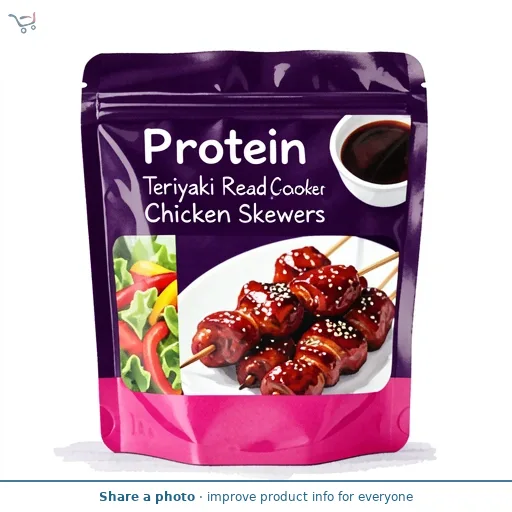 Protein Teriyaki Ready Cooked Chicken Skewers