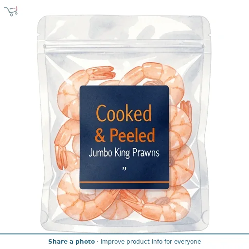 Cooked & Peeled Jumbo King Prawns