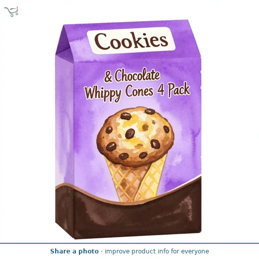 Cookies & Chocolate Whippy Cones 4 Pack