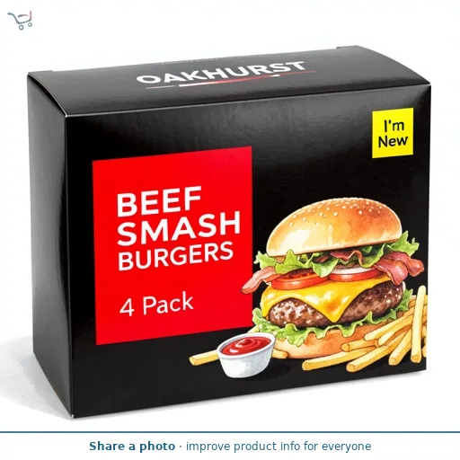 Beef Smash Burgers 4 Pack
