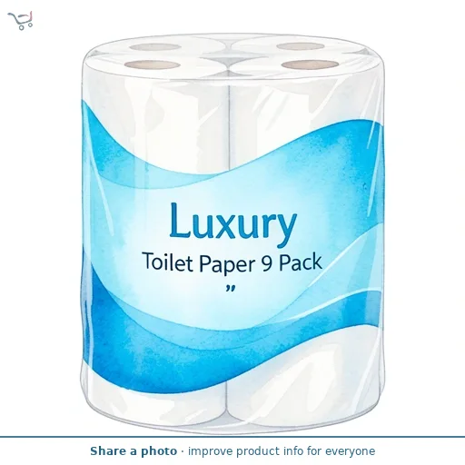 Luxury Toilet Paper 9 Pack