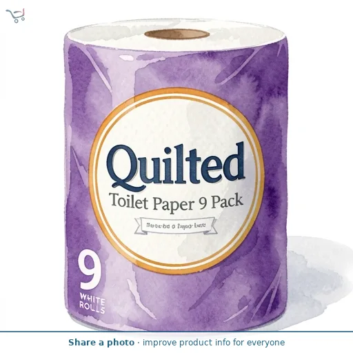 Quilted Toilet Paper 9 Pack
