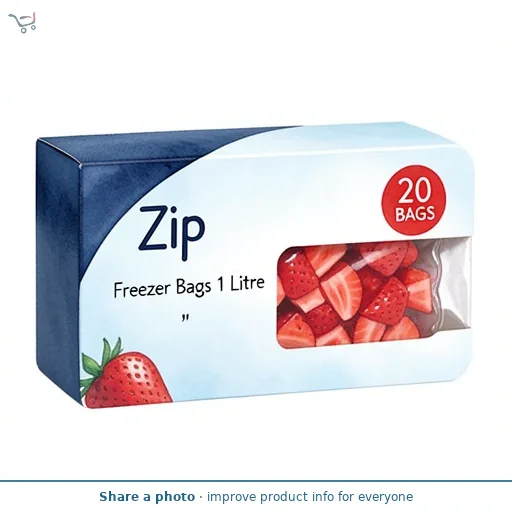 ZIp Freezer Bags 1 Litre