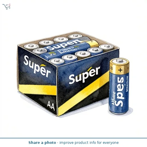 Super Alkaline Batteries AA