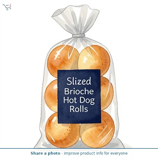 Sliced Brioche Hot Dog Rolls