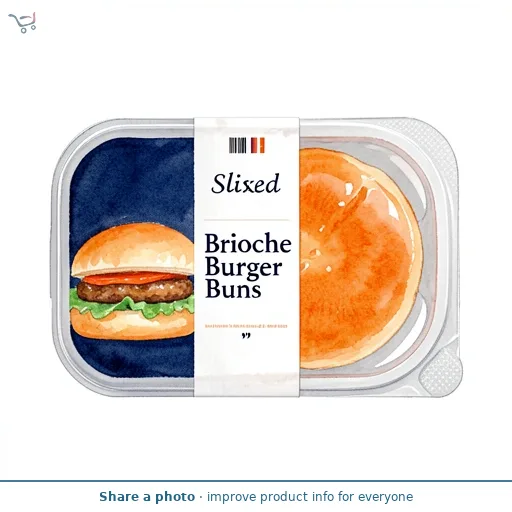 Sliced Brioche Burger Buns