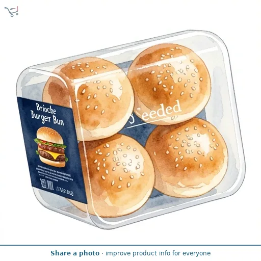 Seeded Brioche Burger Bun