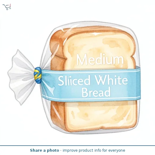 Medium Sliced White Bread