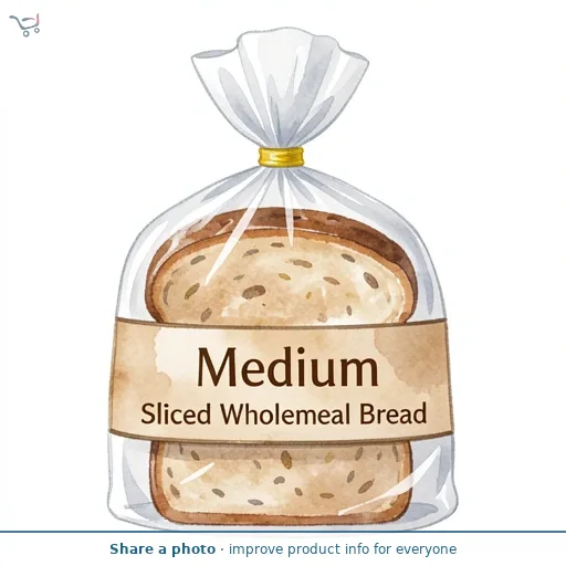 Medium Sliced Wholemeal Bread