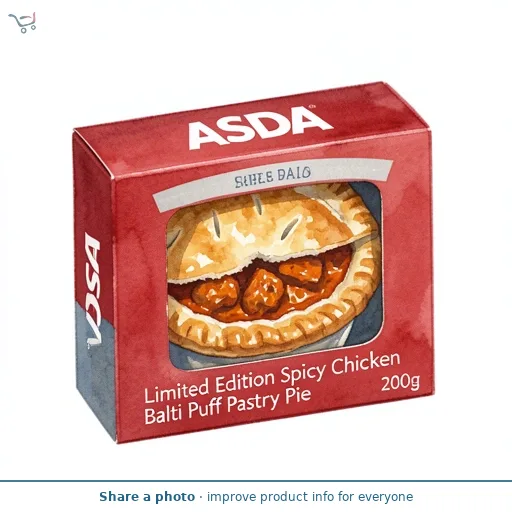 ASDA Limited Edition Spicy Chicken Balti Puff Pastry Pie 200g