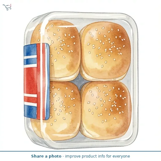 Sliced Seeded Burger Buns 6 Pack