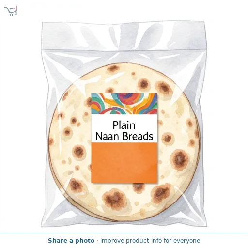 Giant Plain Naan Breads