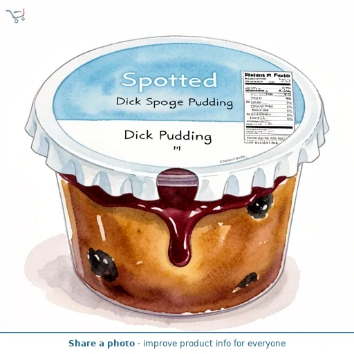 Spotted Dick Sponge Pudding
