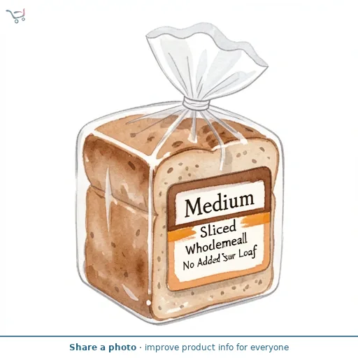 Medium Sliced Wholemeal No Added Sugar Loaf