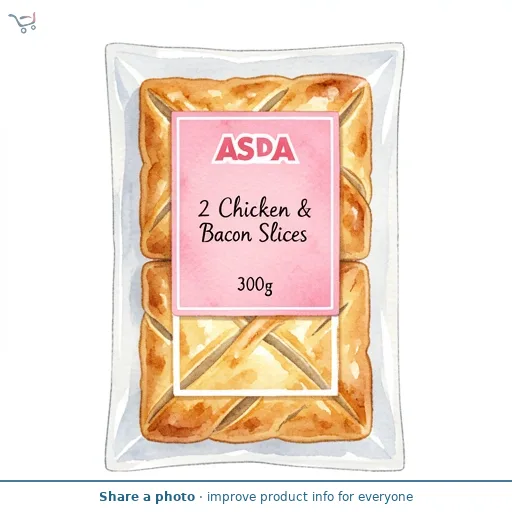 ASDA 2 Chicken & Bacon Slices 300g
