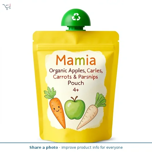 Organic Apples, Carrots & Parsnips Pouch