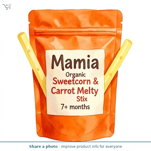 Organic Sweetcorn & Carrot Melty Stix