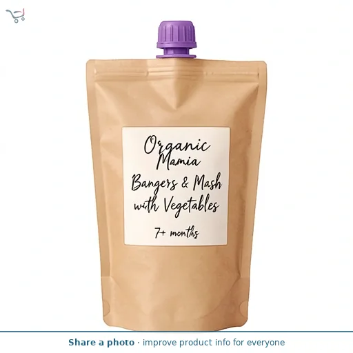 Organic Bangers & Mash with Vegetables Pouch