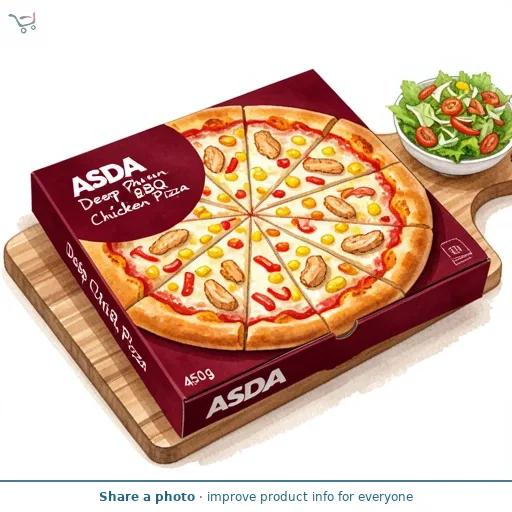 ASDA Deep Pan BBQ Chicken Pizza 450g