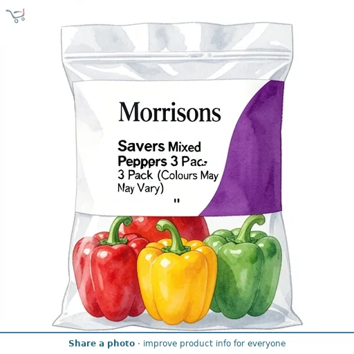 Morrisons Savers Mixed Peppers 3 Pack (Colours May Vary)