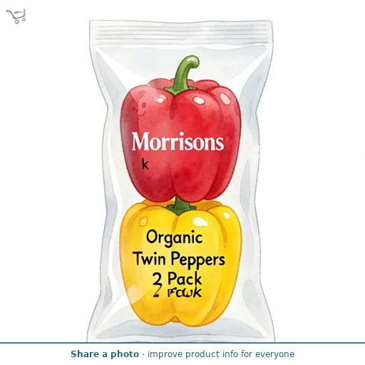  Morrisons Organic Twin Peppers 2 Pack