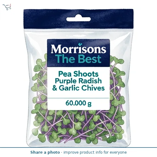 Morrisons British The Best Pea Shoots Purple Radish & Garlic Chives