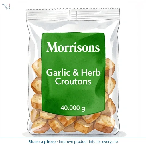 Morrisons Garlic & Herb Croutons 