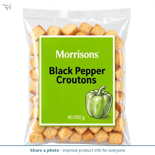 Morrisons Black Pepper Croutons
