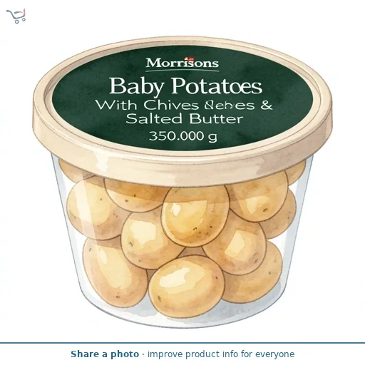 Morrisons Baby Potatoes With Chives & Salted Butter 350g