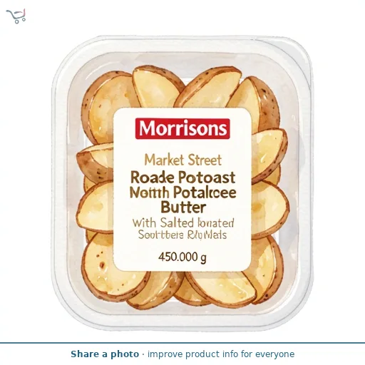 Morrisons Market Street Roast Potatoes with Salted Butter 450g
