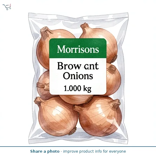 Morrisons Brown Onions   1kg