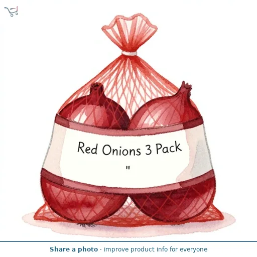 Morrisons Red Onions 3 Pack