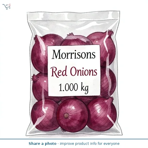 Morrisons Red Onions 1kg