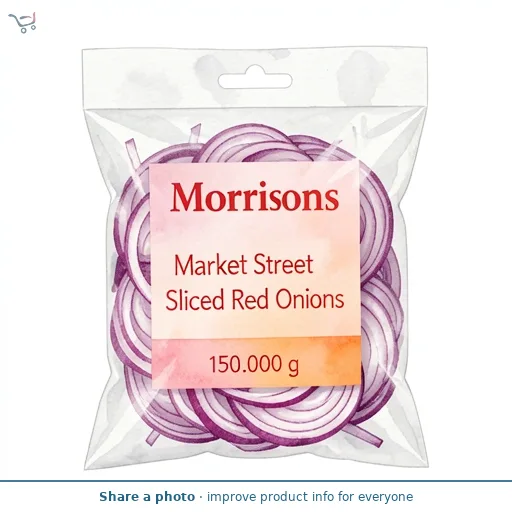 Morrisons Market Street Sliced Red Onions 