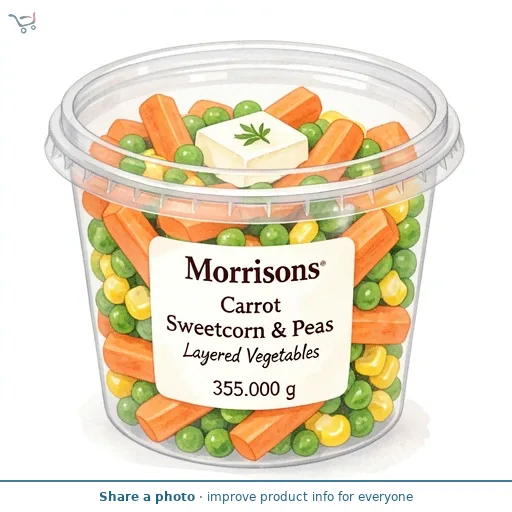Morrisons Carrot Sweetcorn & Peas Layered Vegetables 