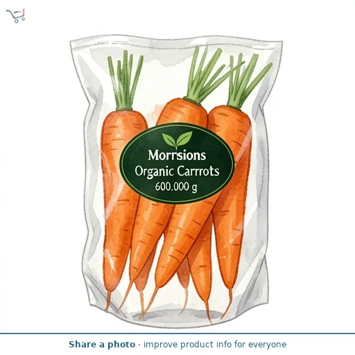 Morrisons Organic Carrots 600g