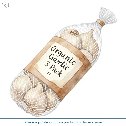 Morrisons Organic Garlic 3 Pack