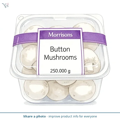Morrisons Button Mushrooms 250g