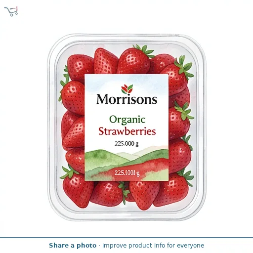 Morrisons Organic Strawberries 225g Punnet