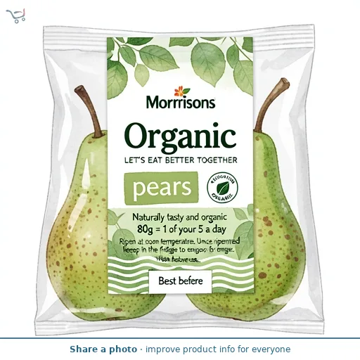 Morrisons Organic Pears 4 Pack