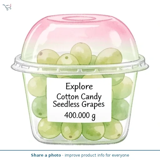Explore Cotton Candy Seedless Grapes 400g