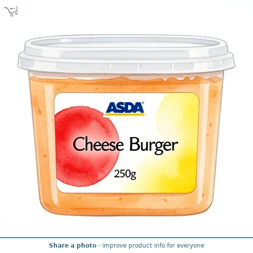 ASDA Cheese Burger 250g