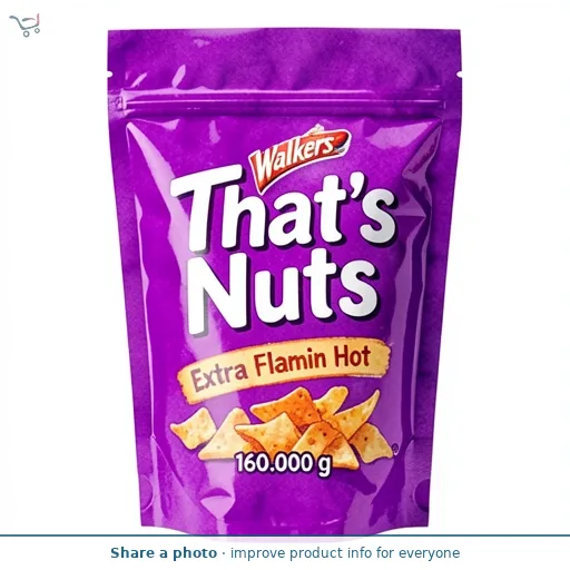 Walkers That's Nuts Extra Flamin Hot 160g
