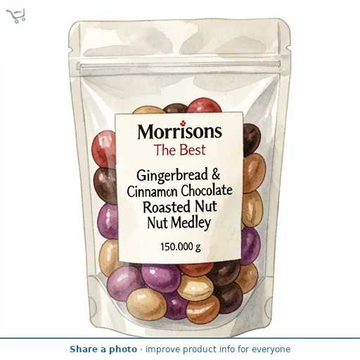 Morrisons The Best Gingerbread & Cinnamon Chocolate Roasted Nut Medley