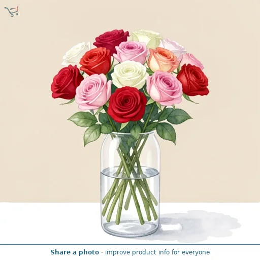 Morrisons Rainbow Roses Flowers Bouquet