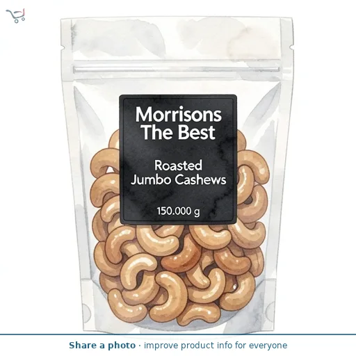 Morrisons The Best Roasted Jumbo Cashews   150g