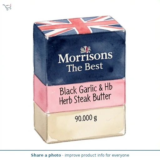 Morrisons The Best Black Garlic & Herb Steak Butter   90g