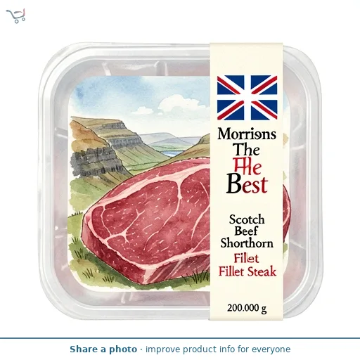 Morrisons The Best Scotch Beef Shorthorn Fillet Steak 200g