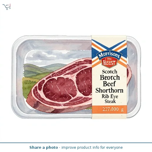 Morrisons The Best Scotch Beef Shorthorn Rib Eye Steak 227g